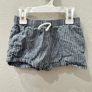 Go Gently Nation Kids Blue Stripe Chambray Shorts